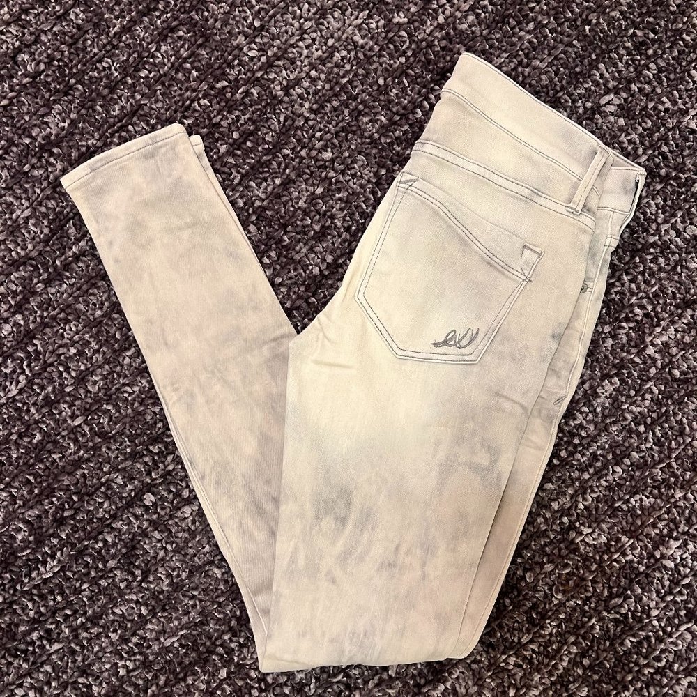 Express Distressed Mid rise Jean Legging